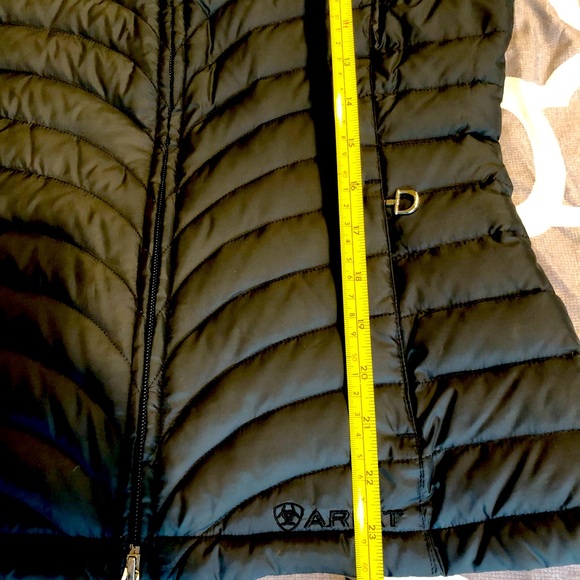 Ariat Equestrian Quilted Sleeveless Vest, Size XS, Dark Gray - Picture 7 of 11